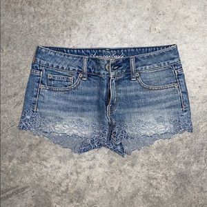 AEO denim shorts